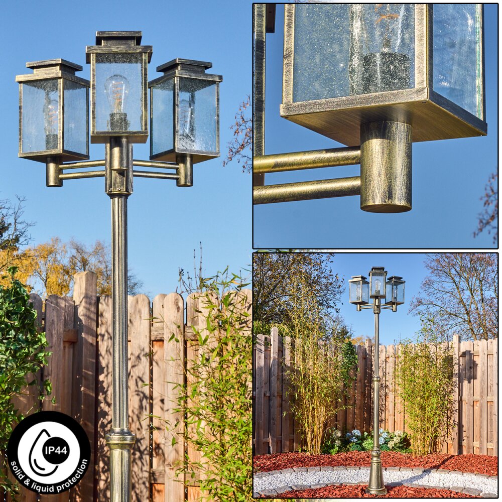 Tieva Kandelaber Braun, Gold, 3-flammig main product photo