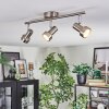 Edain Deckenleuchte LED Chrom, Nickel-Matt, 3-flammig