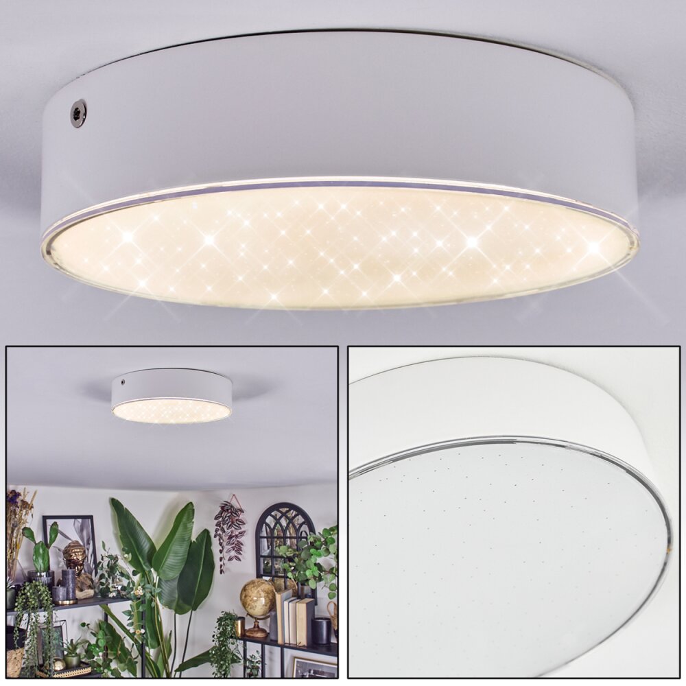 Elmar Deckenleuchte LED Weiß, 1-flammig main product photo