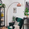 Baloca Bogenlampe 27 cm Kupferfarben, Schwarz, 1-flammig
