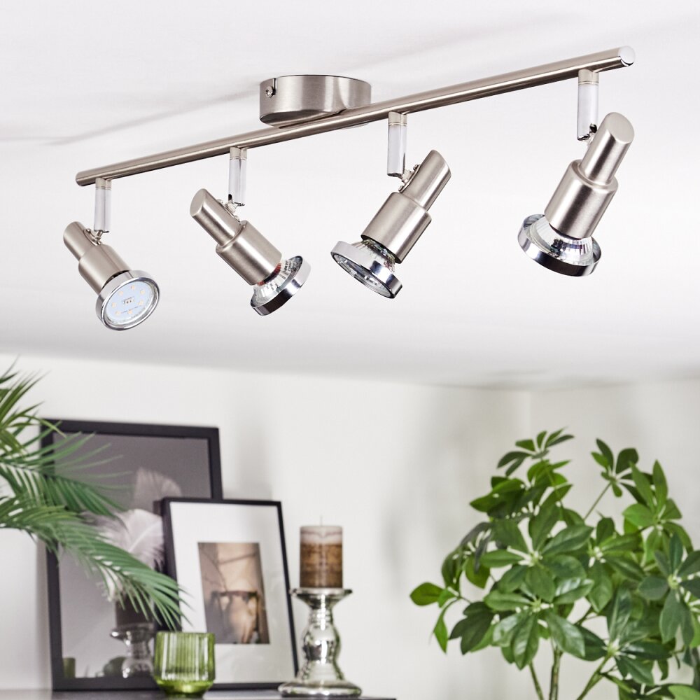 Firan Deckenleuchte LED Chrom, Nickel-Matt, 4-flammig