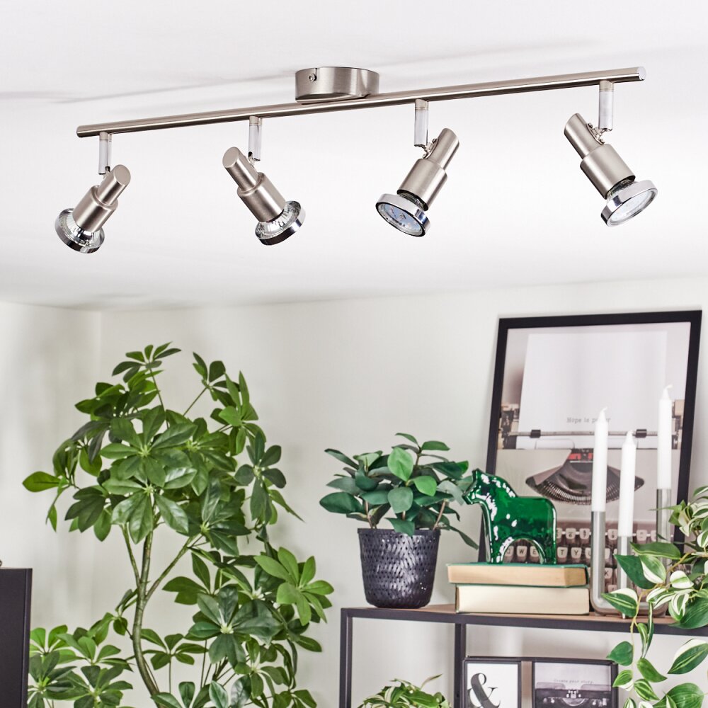 Firan Deckenleuchte LED Chrom, Nickel-Matt, 4-flammig