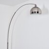 Baloca Bogenleuchte 27 cm Nickel-Matt, Schwarz, 1-flammig