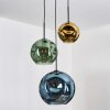 Ripoll Hängeleuchte Glas 20 cm, 25 cm, 30 cm Blau, Gold, Grün, 3-flammig