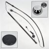 Baloca Bogenlampe 27 cm Chrom, Schwarz, 1-flammig