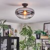 Mertola Deckenleuchte Glas 35 cm Klar, Rauchfarben, 1-flammig