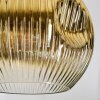 Ripoll Hängeleuchte Glas 15 cm, 20 cm, 25 cm, 30 cm Bernsteinfarben, Gold, Klar, Kupferfarben, Rauchfarben, 4-flammig