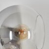 Gastor Wandleuchte Glas 15 cm Gold, Schwarz, 3-flammig