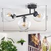 Gastor Deckenleuchte Glas 15 cm Klar, 3-flammig