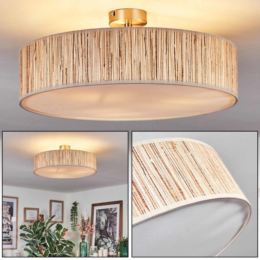 Foggia Deckenleuchte 50 cm Nickel-Matt, 3-flammig main product photo