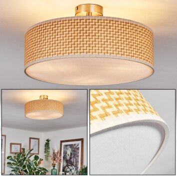 Foggia Deckenleuchte 40 cm Nickel-Matt, 3-flammig