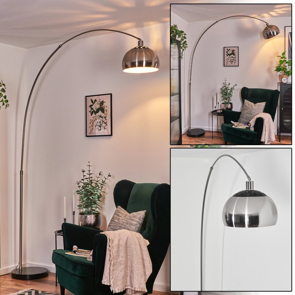 Baloca Stehleuchte 30 cm Nickel-Matt, Schwarz, 1-flammig main product photo