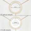 Cavaca Lampenschirm 12 cm Naturfarben