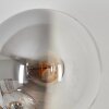 Gastor Wandleuchte Glas 15 cm Gold, Schwarz, 3-flammig