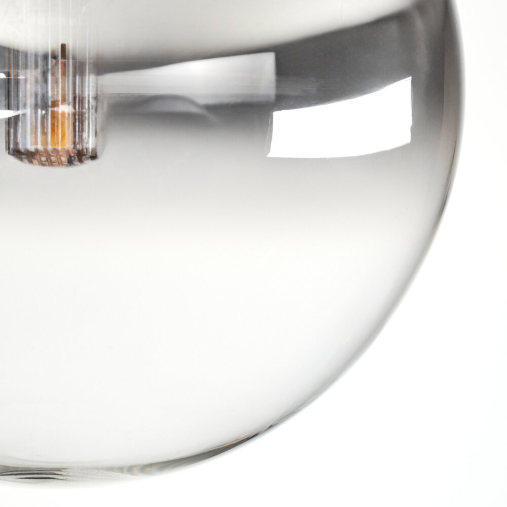 Chehalis Deckenleuchte Glas 12 cm Klar, Rauchfarben, 5-flammig