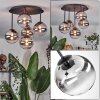 Chehalis Deckenleuchte Glas 15 cm Klar, Rauchfarben, 5-flammig