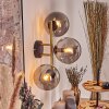Gastor Wandleuchte Glas 15 cm Gold, Schwarz, 3-flammig