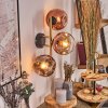 Ripoll Wandleuchte Glas 15 cm Gold, Schwarz, 3-flammig