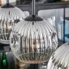 Ripoll Hängeleuchte Glas 15 cm Klar, Rauchfarben, 4-flammig