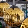Ripoll Hängeleuchte Glas 15 cm Gold, 4-flammig