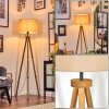 Soungou Stehleuchte 38 cm Holz dunkel, Schwarz, 1-flammig