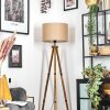 Soungou Stehleuchte 38 cm Holz dunkel, Schwarz, 1-flammig