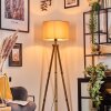 Soungou Stehleuchte 38 cm Holz dunkel, Schwarz, 1-flammig