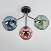 Ripoll Deckenleuchte Glas 15 cm Blau, Grün, Kupferfarben, 3-flammig