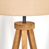 Soungou Stehleuchte 38 cm Holz dunkel, Schwarz, 1-flammig