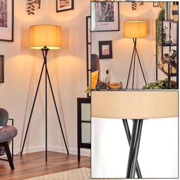 Soungou Stehleuchte 38 cm Schwarz, 1-flammig