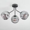 Ripoll Deckenleuchte Glas 15 cm Rauchfarben, 3-flammig