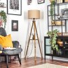 Soungou Stehleuchte 38 cm Braun, Naturfarben, Schwarz, 1-flammig