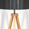 Soungou Stehleuchte 38 cm Naturfarben, Schwarz, 1-flammig