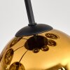 Koyoto Deckenleuchte Glas 15 cm Gold, Klar, 9-flammig