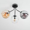Ripoll Deckenleuchte Glas 15 cm Bernsteinfarben, Klar, Rauchfarben, 3-flammig