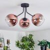 Koyoto Deckenleuchte Glas 15 cm Klar, Kupferfarben, 3-flammig
