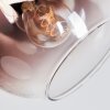 Koyoto Deckenleuchte Glas 15 cm Klar, Kupferfarben, 3-flammig