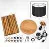 Soungou Stehleuchte 38 cm Braun, Naturfarben, Schwarz, 1-flammig