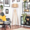 Soungou Stehleuchte 38 cm Chrom, Naturfarben, 1-flammig