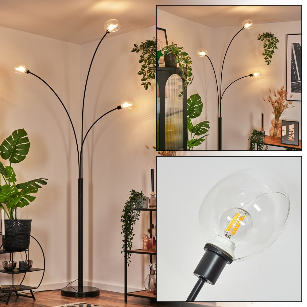 Nikkala Stehleuchte Schwarz, 3-flammig main product photo