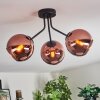 Ripoll Deckenleuchte Glas 15 cm Kupferfarben, 3-flammig