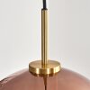 Koyoto Hängeleuchte Glas 30 cm Gold, Schwarz, 1-flammig