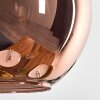 Koyoto Hängeleuchte Glas 30 cm Gold, Schwarz, 1-flammig