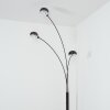 Nikkala Stehleuchte Chrom, Schwarz, 3-flammig