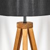 Soungou Stehleuchte 38 cm Naturfarben, Schwarz, 1-flammig