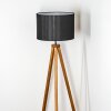Soungou Stehleuchte 38 cm Naturfarben, Schwarz, 1-flammig