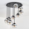 Koyoto Deckenleuchte Glas 15 cm Klar, Rauchfarben, 9-flammig