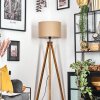 Soungou Stehleuchte 38 cm Naturfarben, Schwarz, 1-flammig
