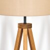 Soungou Stehleuchte 38 cm Naturfarben, Schwarz, 1-flammig
