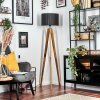 Soungou Stehleuchte 38 cm Naturfarben, Schwarz, 1-flammig
